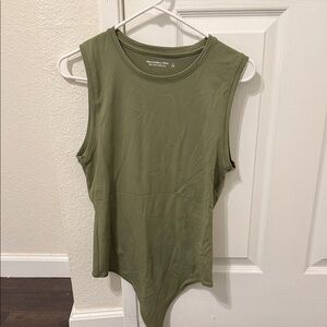 Sleeveless Olive Green Women's Top